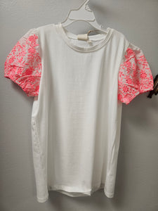 Pink and White Children's top