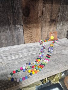 Summer color beaded necklace