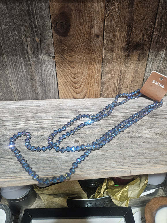 Ocean Blue beaded necklace