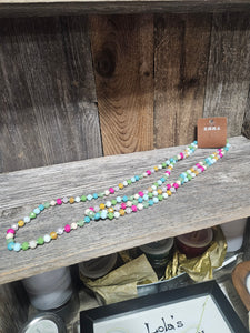 Spring Color Beaded Necklace