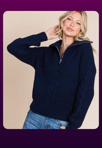 Navy pullover