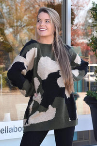 Camo sweater