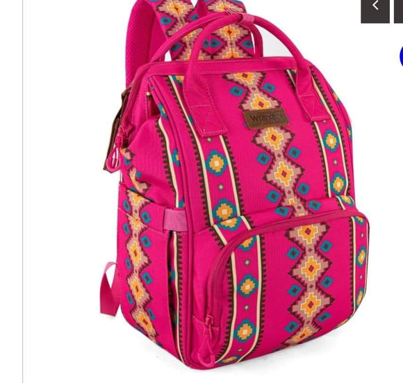 Allover Aztec Dual Sided Canvas Backpack