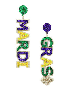 Glitter Gras earrings