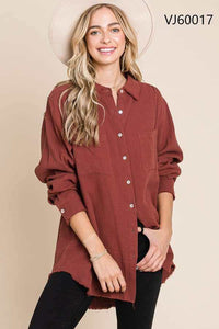 Brown Button Up