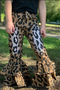 Leopard Bell Bottoms