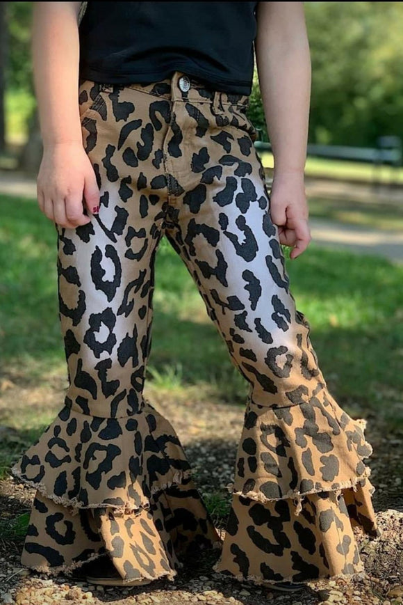 Leopard Bell Bottoms