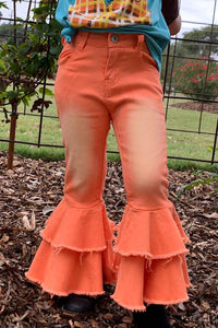 Orange Bell Bottoms