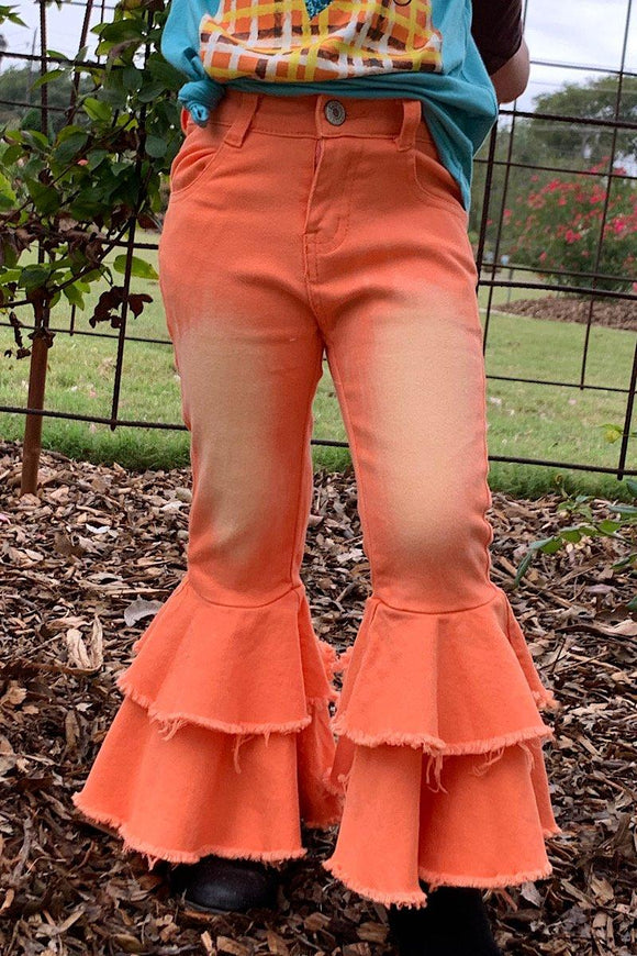 Orange Bell Bottoms