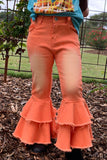 Orange Bell Bottoms
